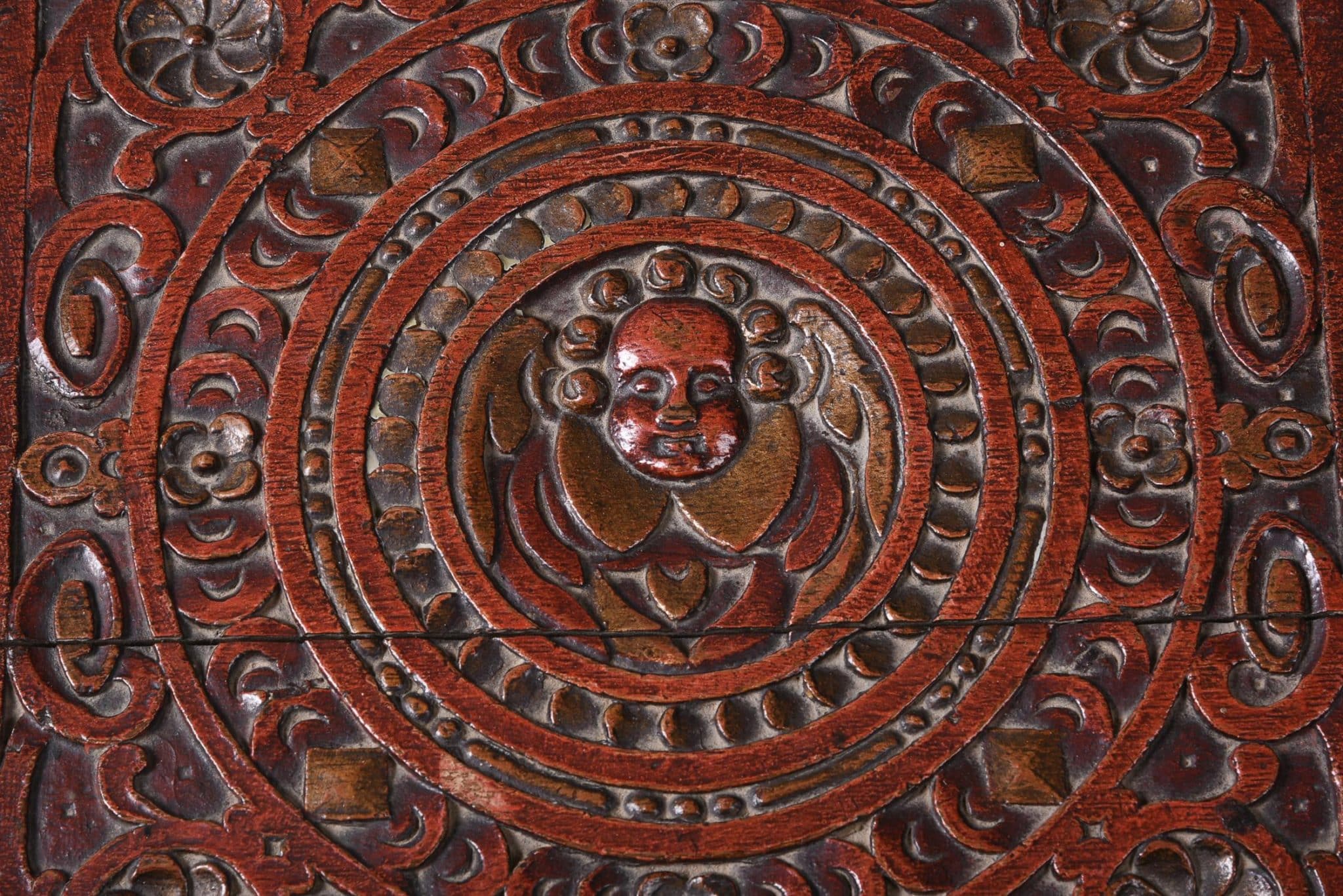16th century carved table box