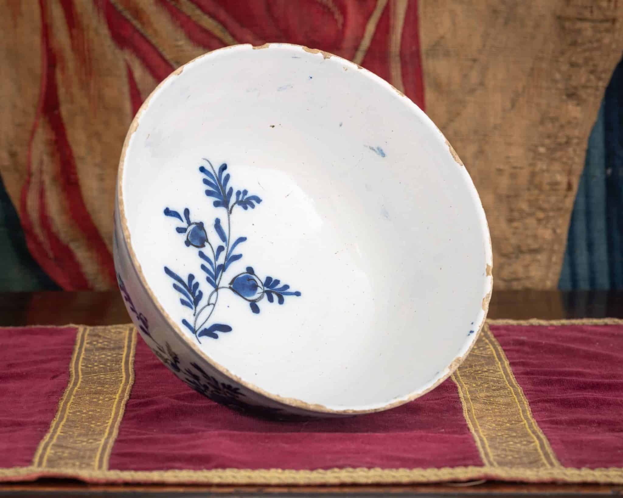 English Delftware Blue-and-White Bowl
