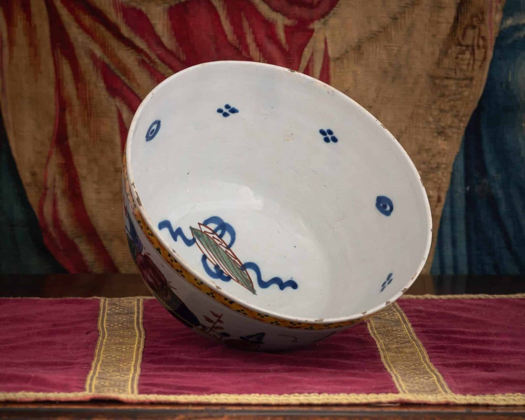 English Delftware Polychrome Bowl