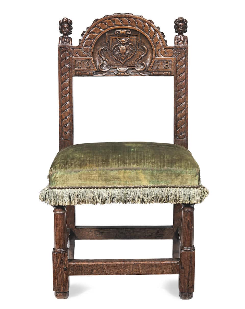 James I joined oak backstool