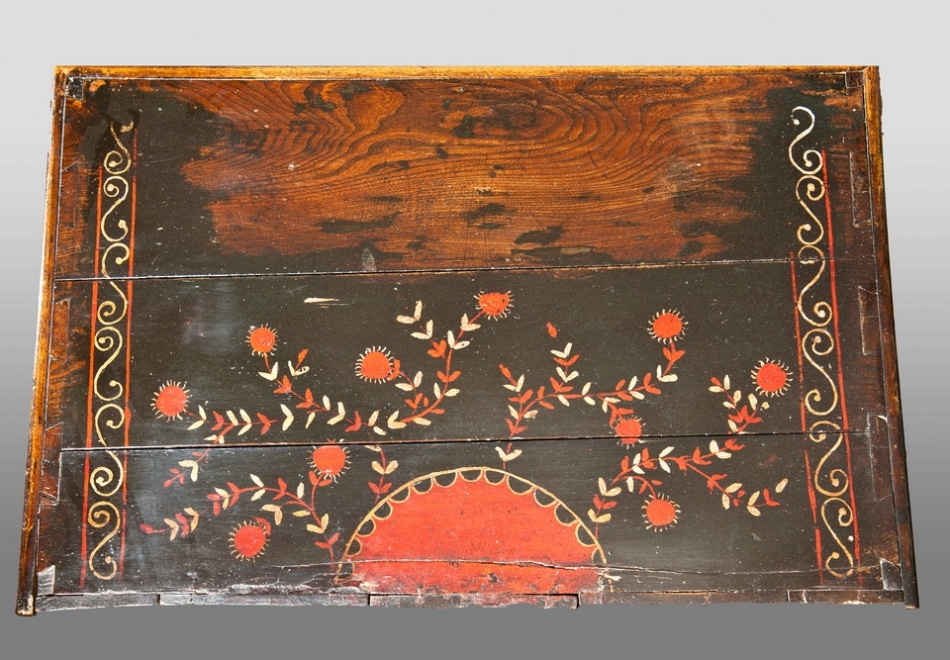 William and Mary painted chest of drawers