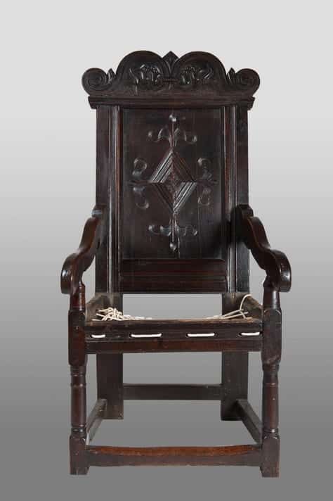Charles II joined oak armchair