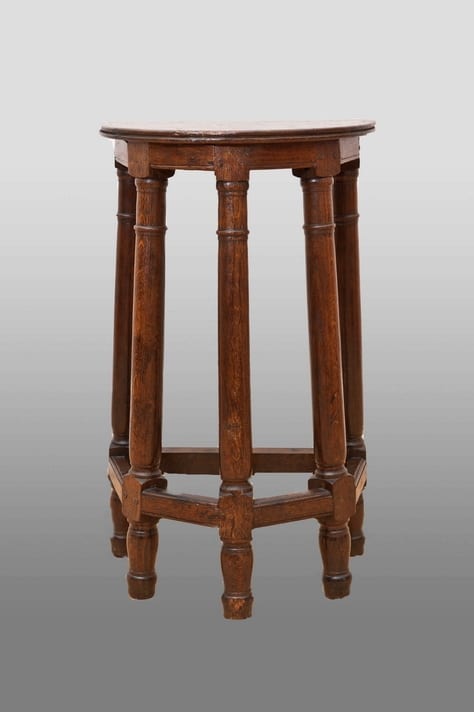 French renaissance five leg canted stool
