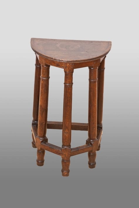 French renaissance five leg canted stool