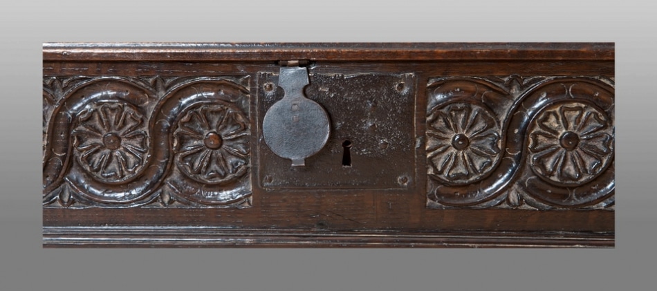 Early 17th century boarded writing slope