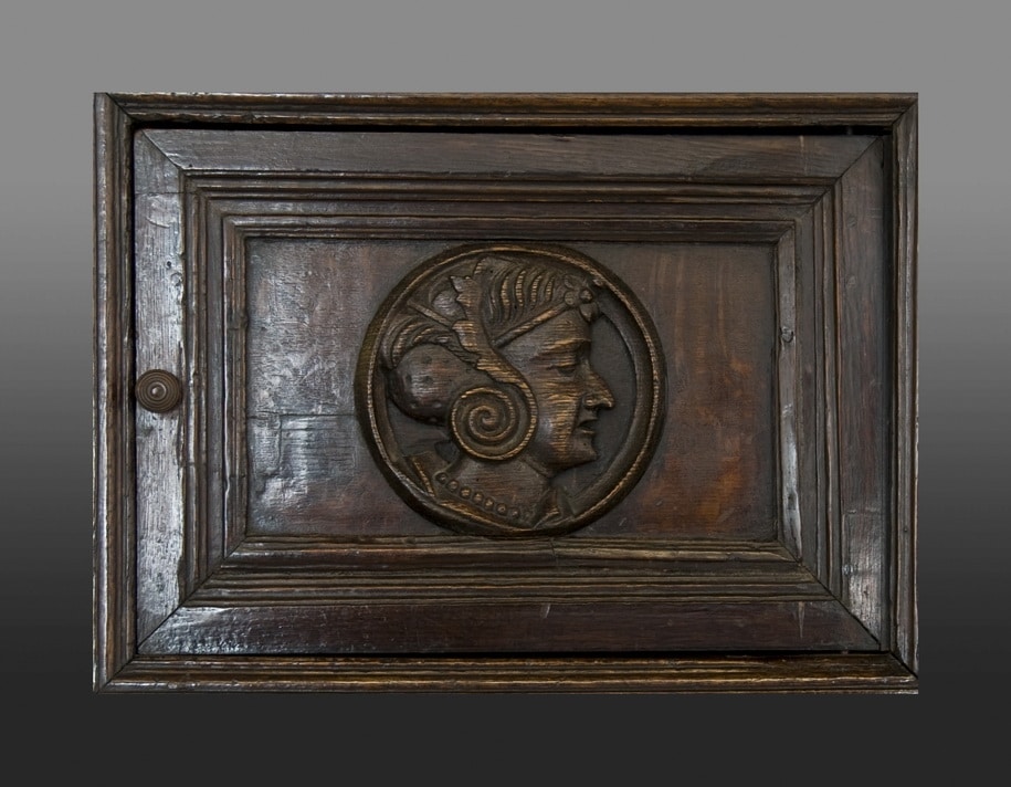 Henry VIII canted oak buffet