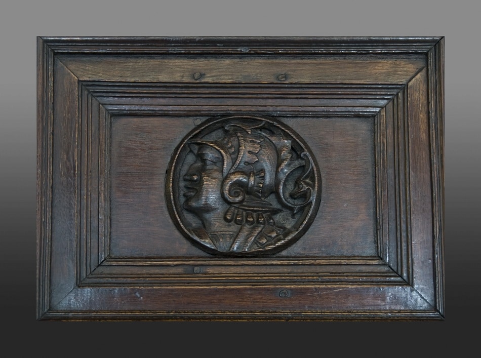 Henry VIII canted oak buffet