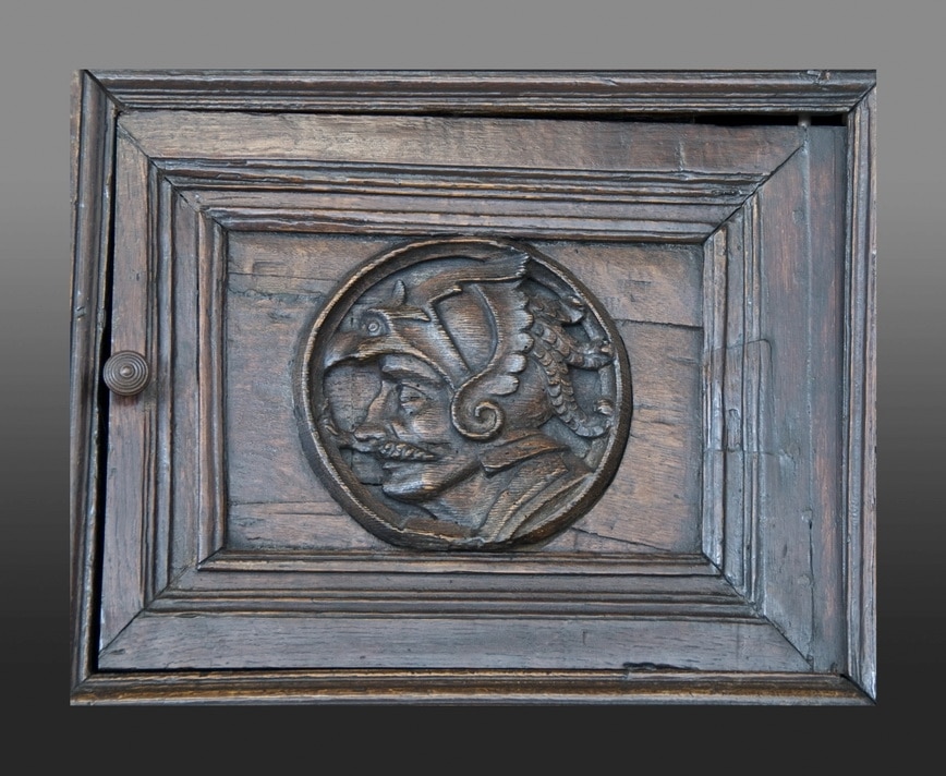 Henry VIII canted oak buffet