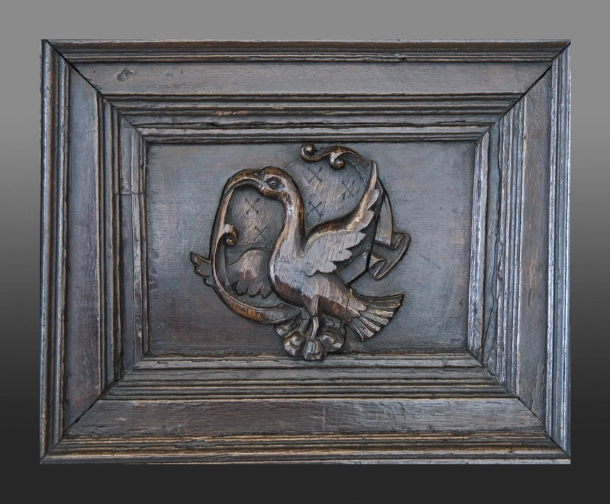 Henry VIII canted oak buffet