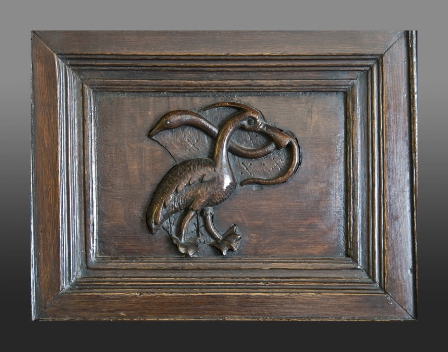 Henry VIII canted oak buffet