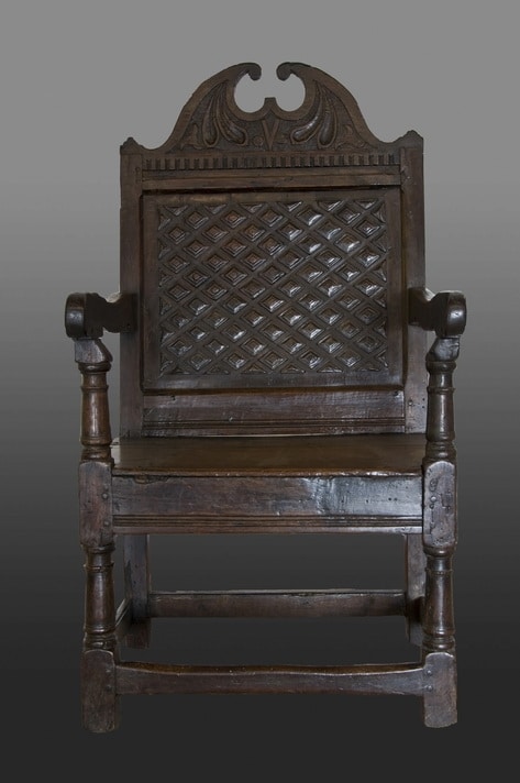 Charles I oak joined armchair