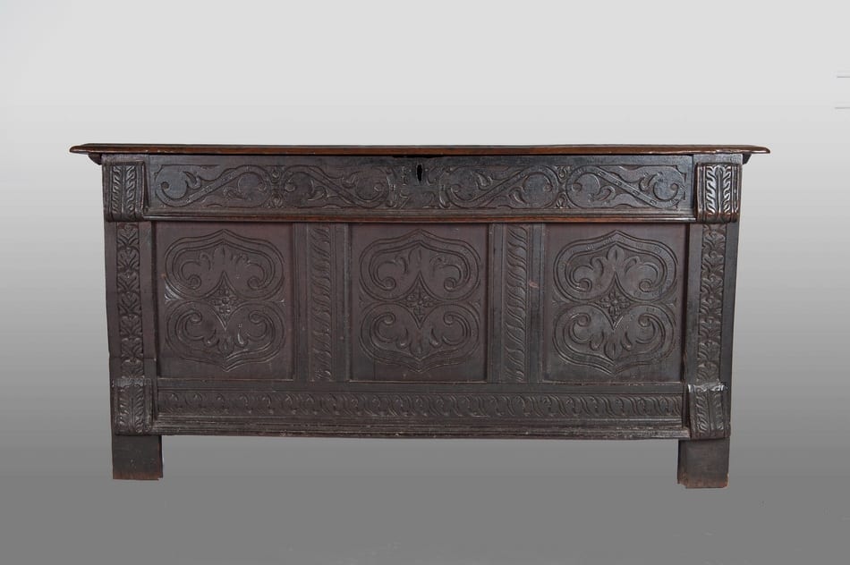 Charles II joined oak chest