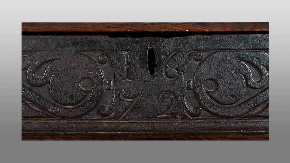 Charles II joined oak chest