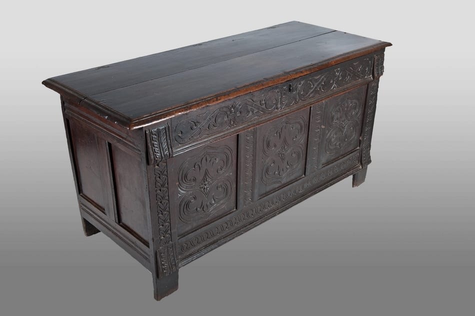 Charles II joined oak chest