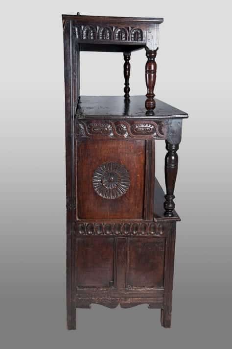 James I oak press cupboard