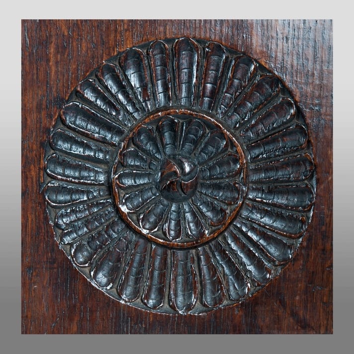 James I oak press cupboard