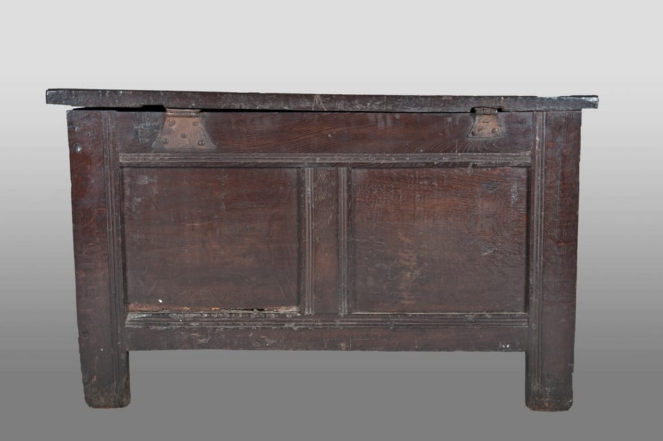 Henry VIII joined oak linenfold chest