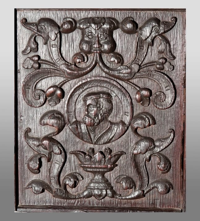 16th century pair of portrait panels