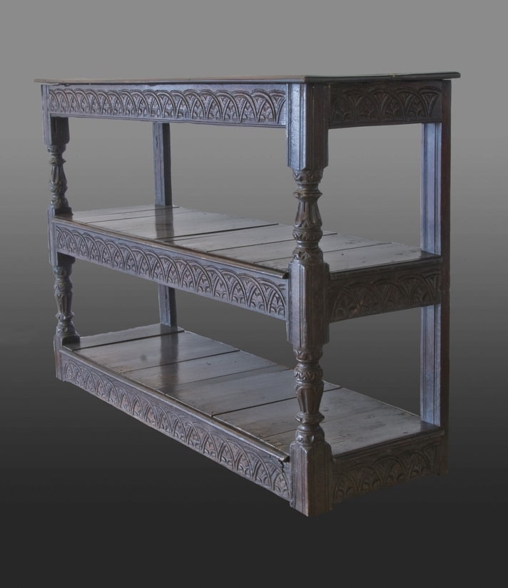 Elizabeth I carved cup-board