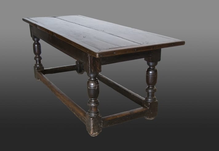 Mid 17th century oak joined table