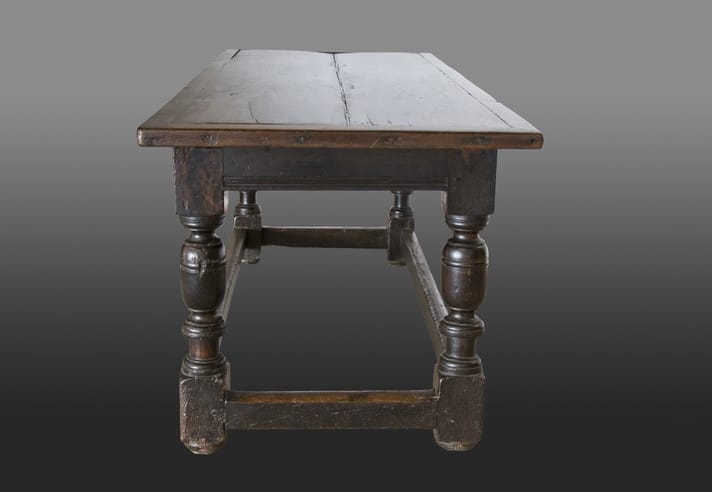 Mid 17th century oak joined table