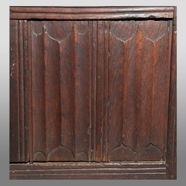 Henry VIII oak linenfold chest