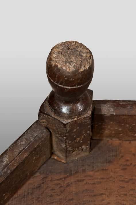 Mid 17th century joined oak folding table