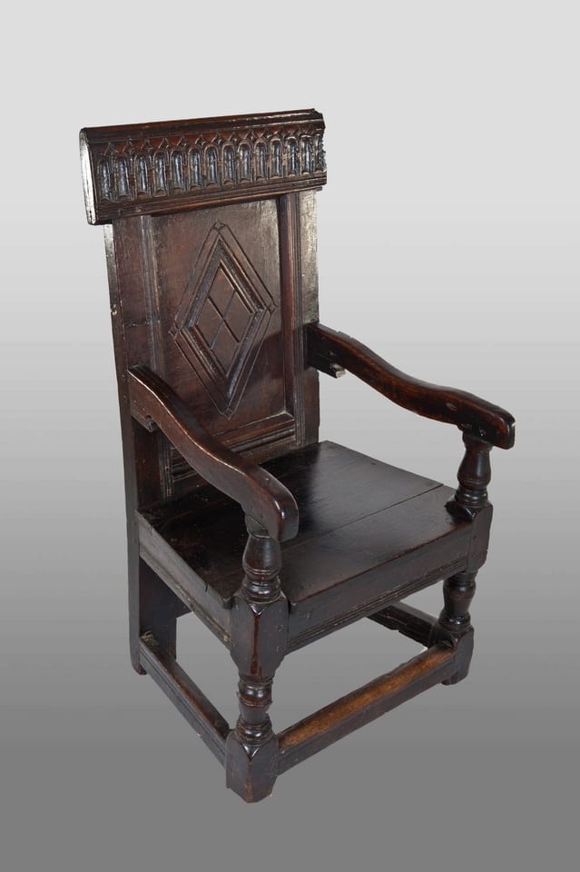 James I joined oak armchair