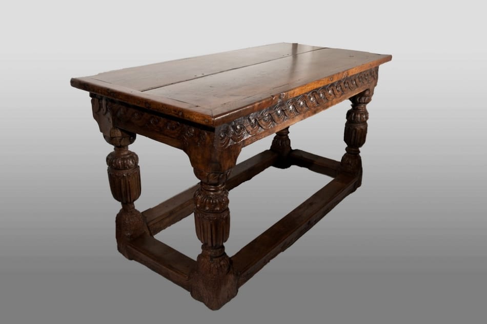 Early joined oak centre table