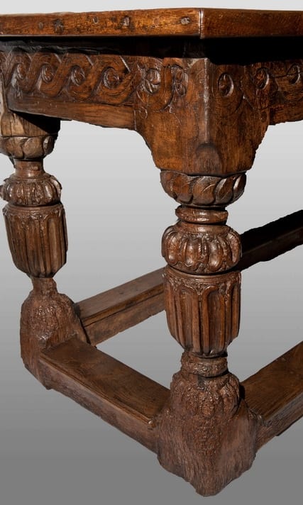 Early joined oak centre table