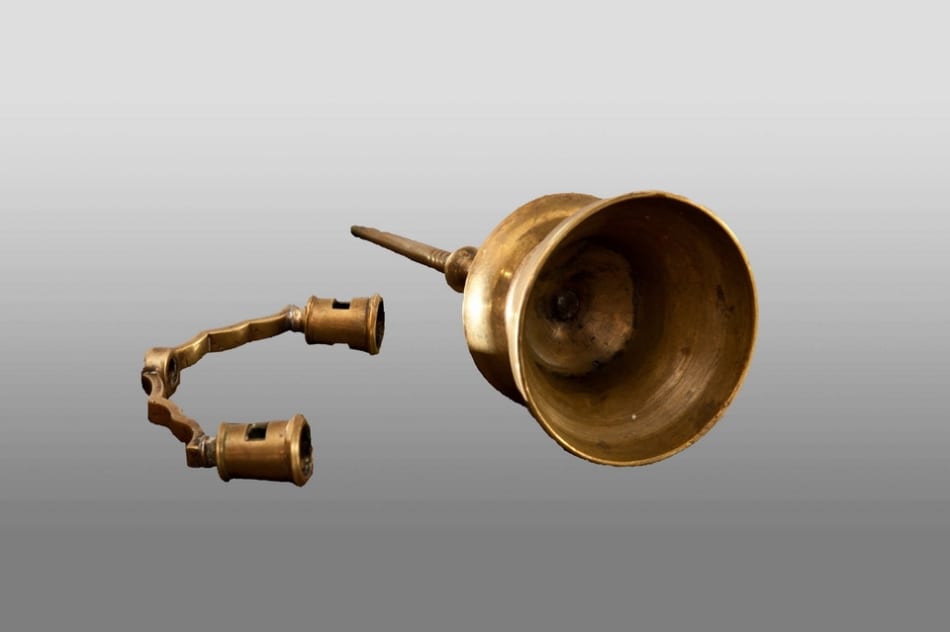 Late gothic Flanders brass candlestick