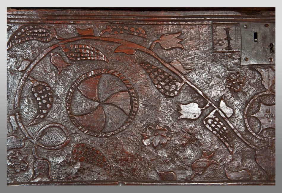 Henry VIII boarded chest
