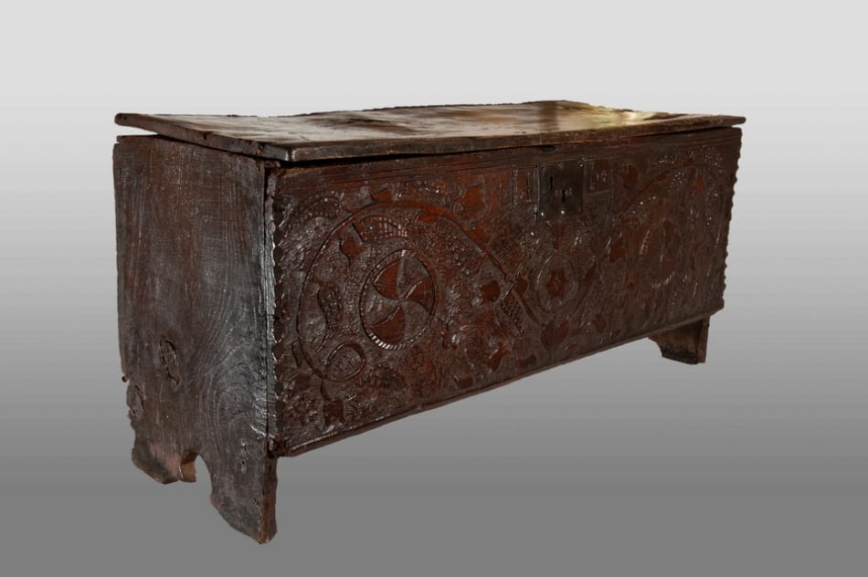 Henry VIII boarded chest
