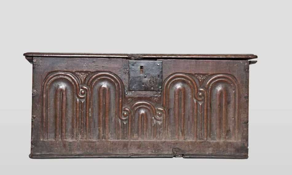 James I carved oak box