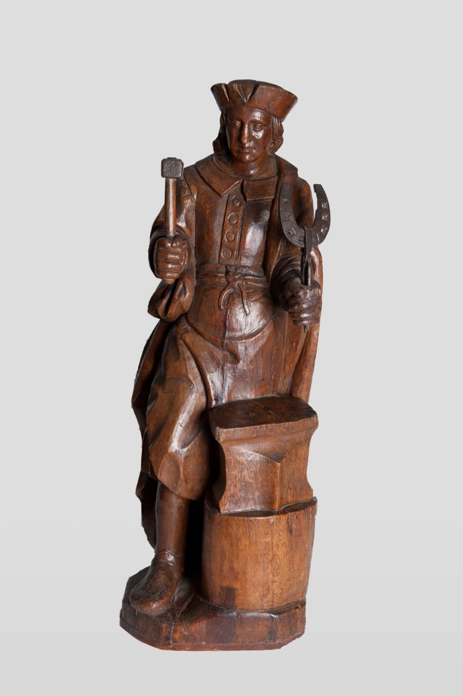 Late Gothic oak sculpture of St Eloy