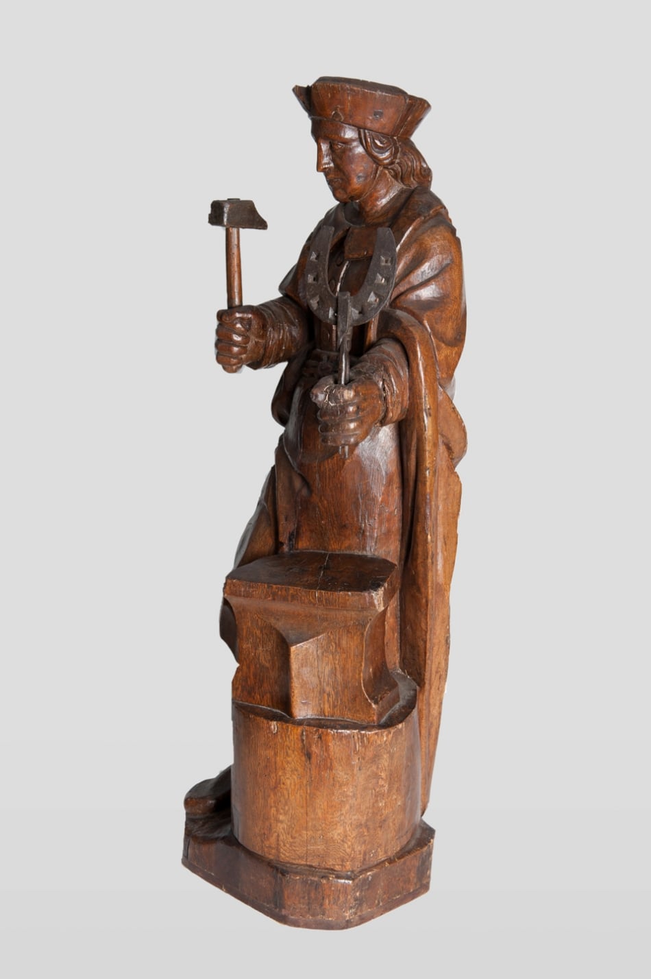 Late Gothic oak sculpture of St Eloy