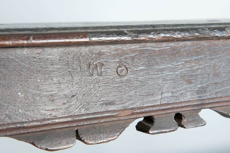Pair Charles I oak benches