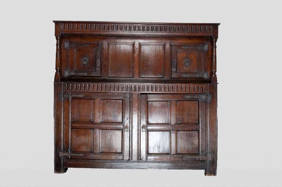 Charles I oak press cupboard