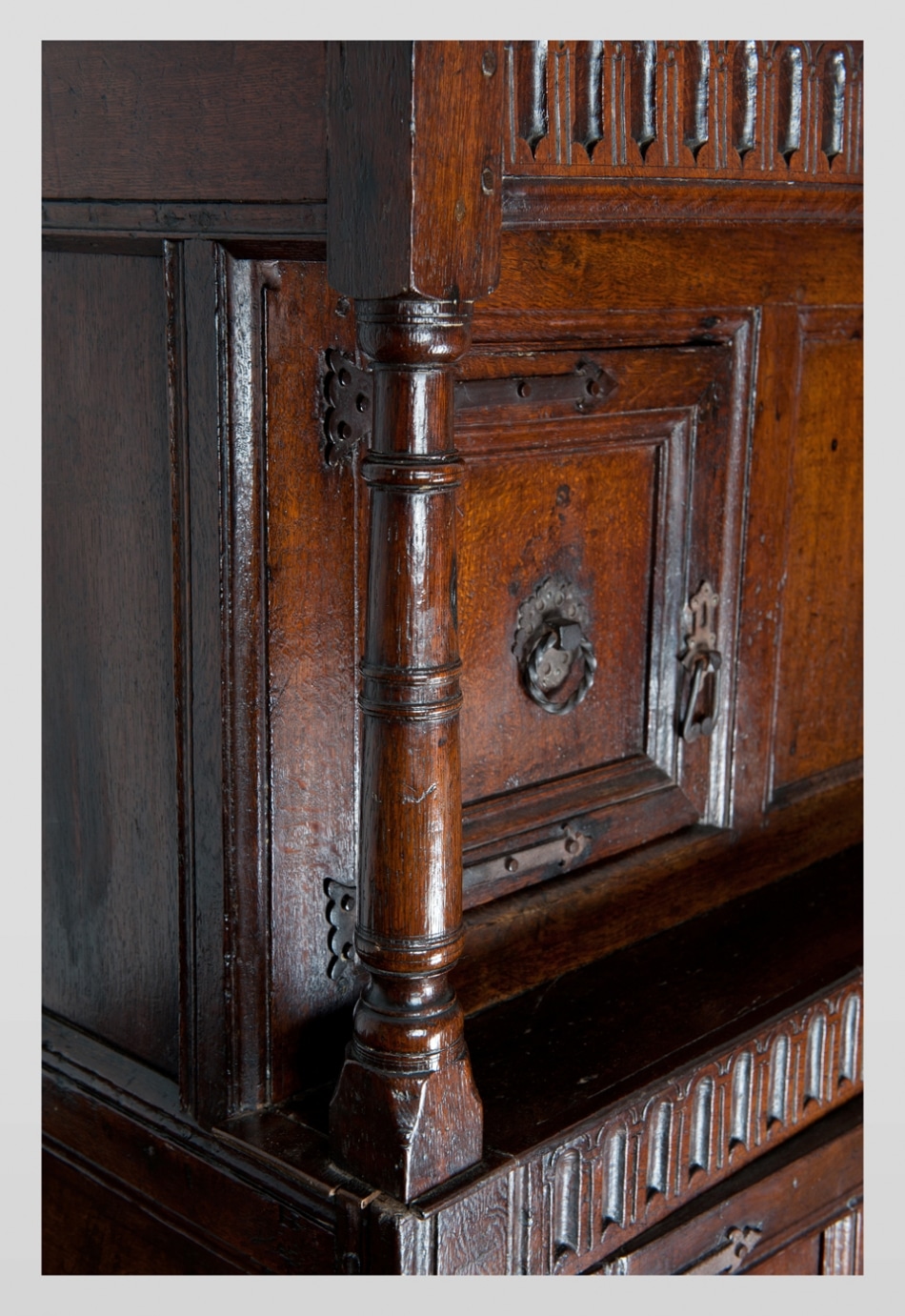 Charles I oak press cupboard