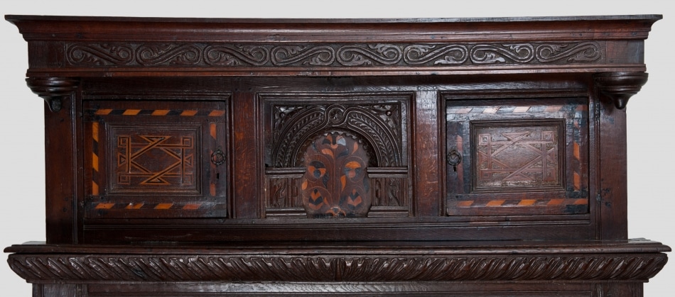 Elizabeth I oak press cupboard