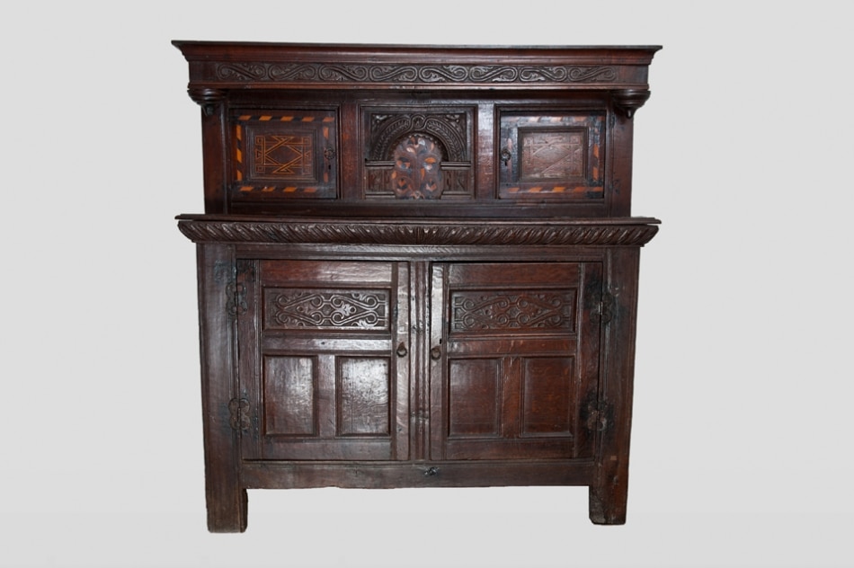 Elizabeth I oak press cupboard