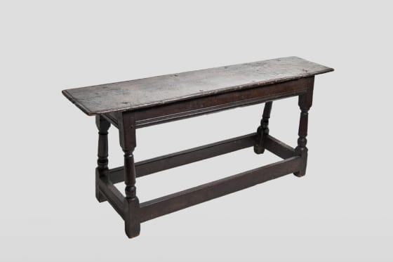 17th century joined oak bench