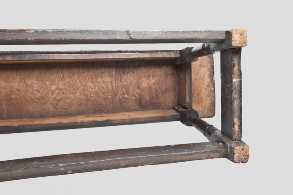 17th century joined oak bench