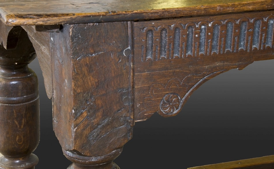 James I joined oak long table