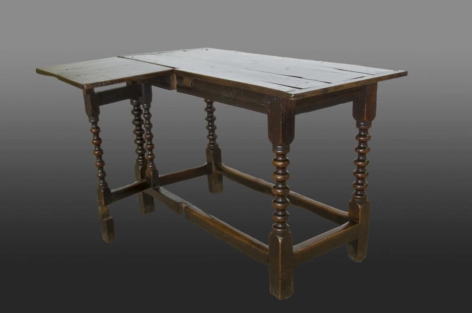 Cromwellian oak serving table