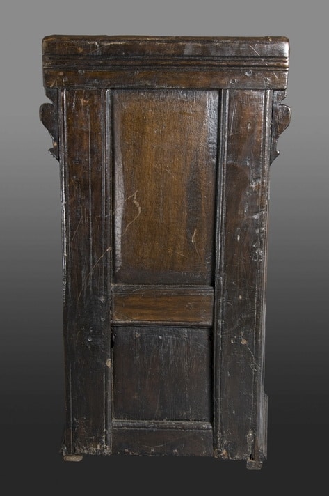 Charles II oak joined box chair