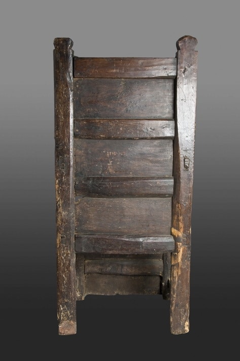 Charles II oak joined box chair