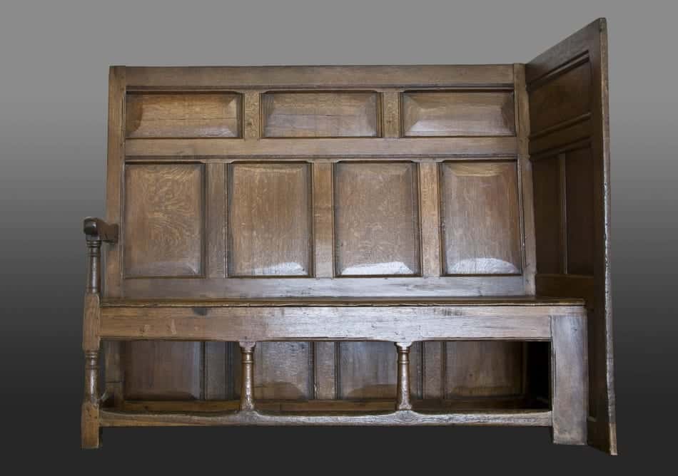 Charles I oak settle