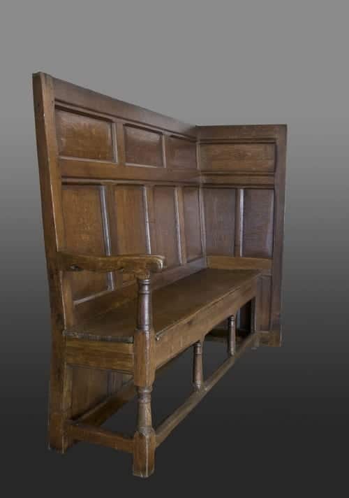 Charles I oak settle