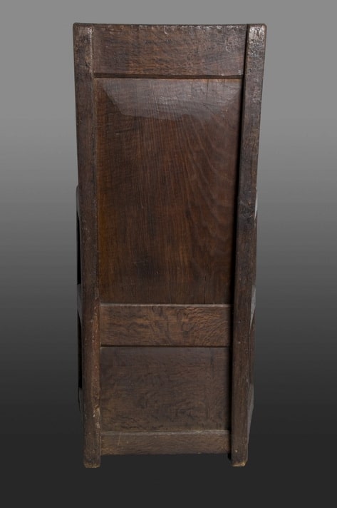 Henry VIII oak enclosed armchair